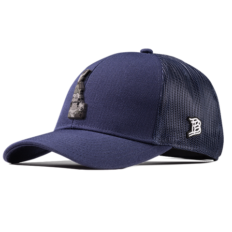 Delaware Camo Flexfit Snapback Trucker Back CURVED