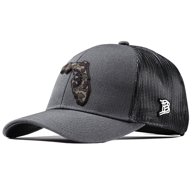 Florida Camo Flexfit Snapback Trucker Back CURVED