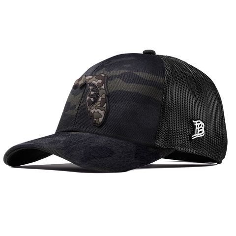Florida Camo Flexfit Snapback Trucker Back CURVED