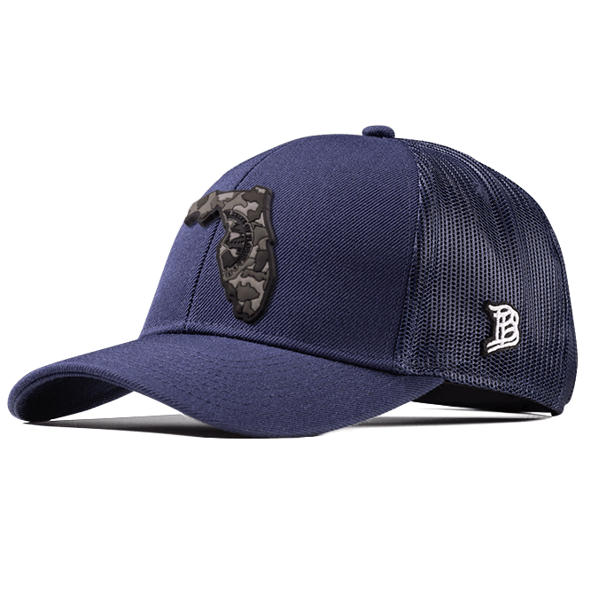 Florida Camo Flexfit Snapback Trucker Back CURVED