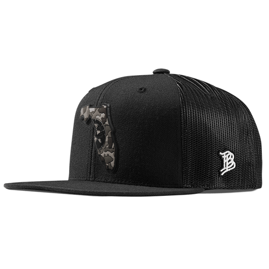 Florida Camo PVC Flat Trucker