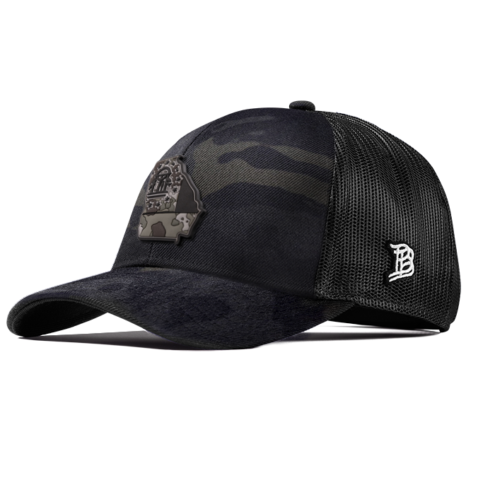Georgia Camo Flexfit Snapback Trucker Back CURVED