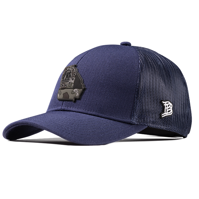 Georgia Camo Flexfit Snapback Trucker Back CURVED
