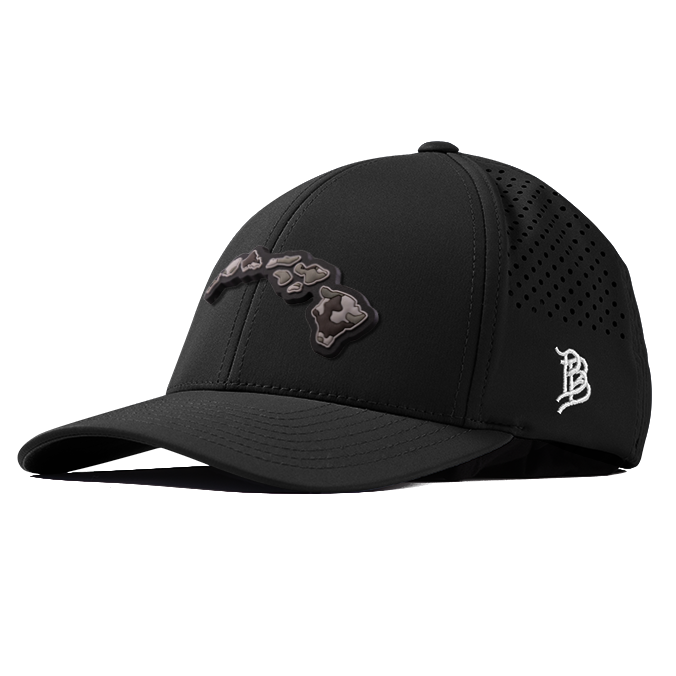 Hawaii Camo PVC Curved Performance Hat