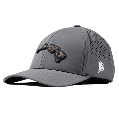 Hawaii Camo PVC Curved Performance Hat