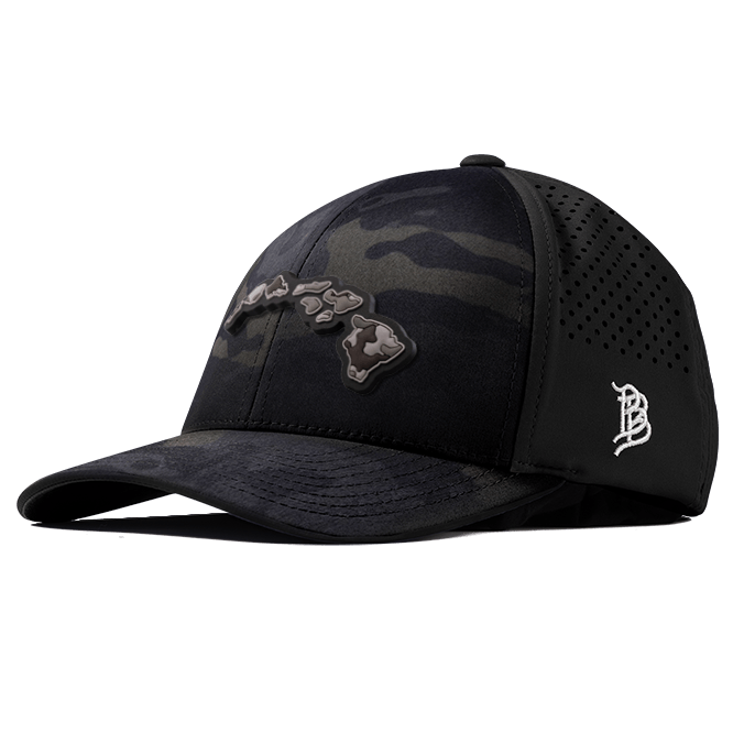 Hawaii Camo PVC Curved Performance Hat