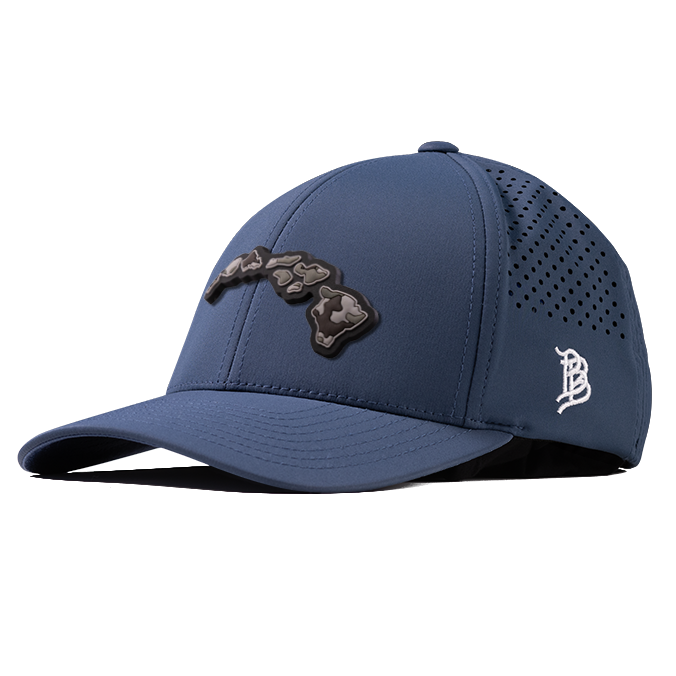 Hawaii Camo PVC Curved Performance Hat