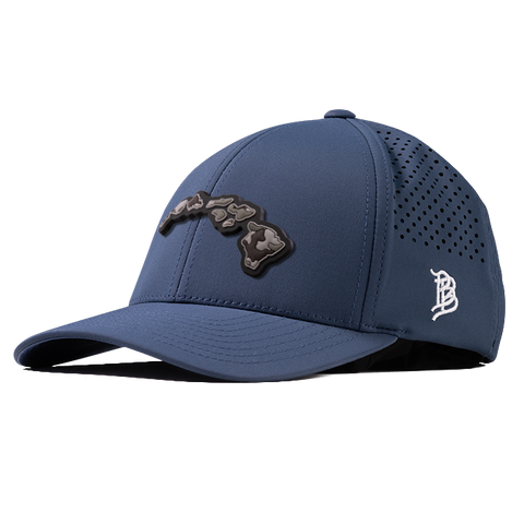 Hawaii Camo PVC Curved Performance Hat