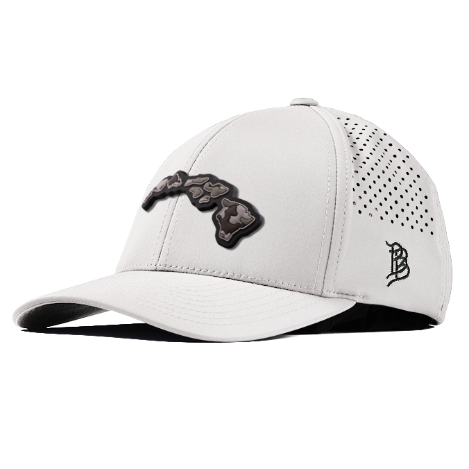 Hawaii Camo PVC Curved Performance Hat