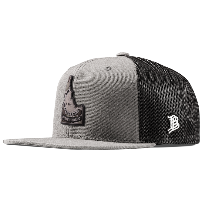 Idaho Camo PVC Flat Trucker