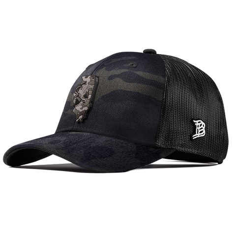 Illinois Camo PVC Curved Trucker