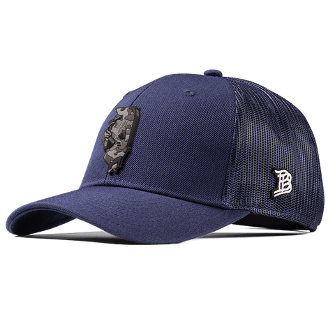 Illinois Camo PVC Curved Trucker