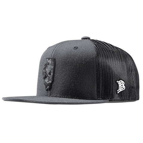Illinois Camo PVC Flat Trucker
