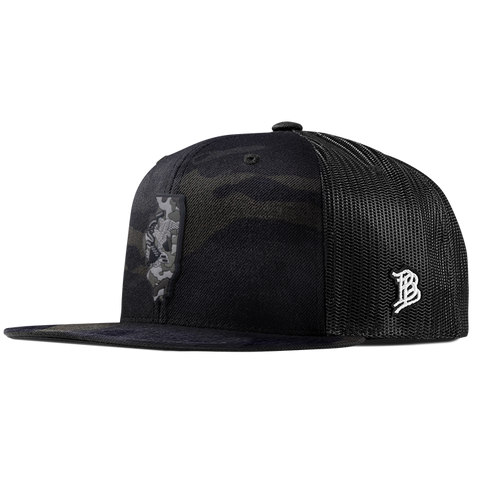 Illinois Camo PVC Flat Trucker