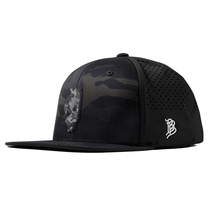 Illinois Camo PVC Flat Performance Hat