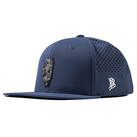 Illinois Camo PVC Flat Performance Hat