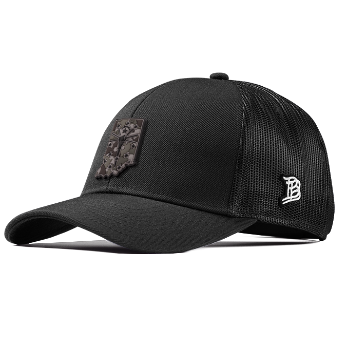Indiana Camo Flexfit Snapback Trucker Back CURVED