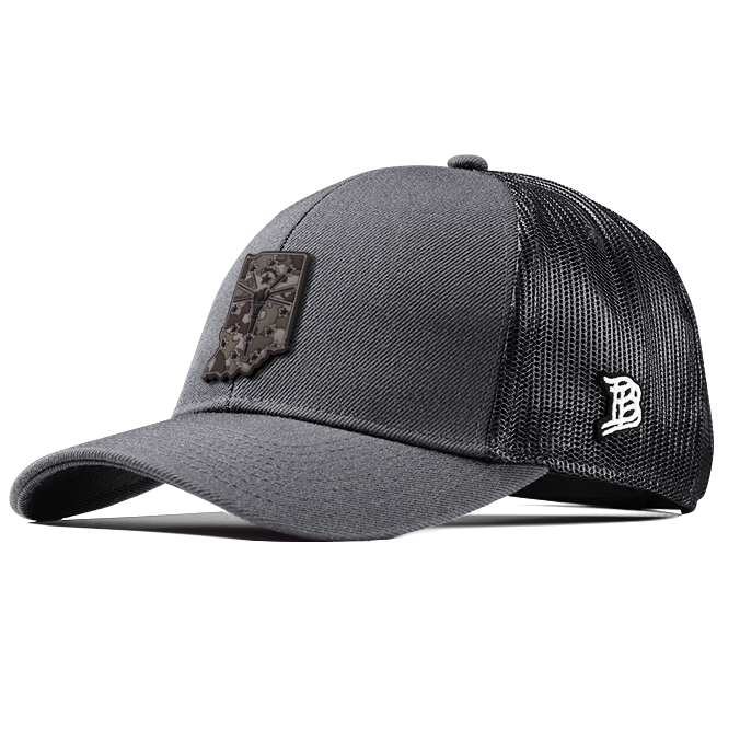 Indiana Camo Flexfit Snapback Trucker Back CURVED