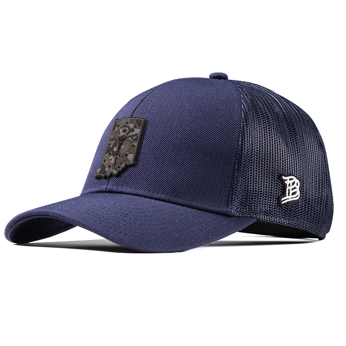 Indiana Camo Flexfit Snapback Trucker Back CURVED
