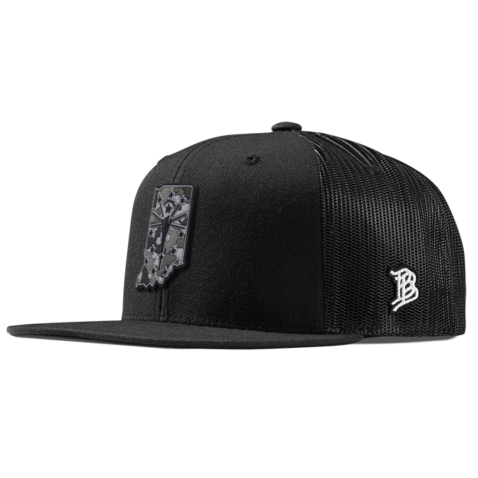 Indiana Camo PVC Flat Trucker