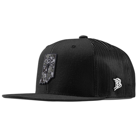 Indiana Camo PVC Flat Trucker