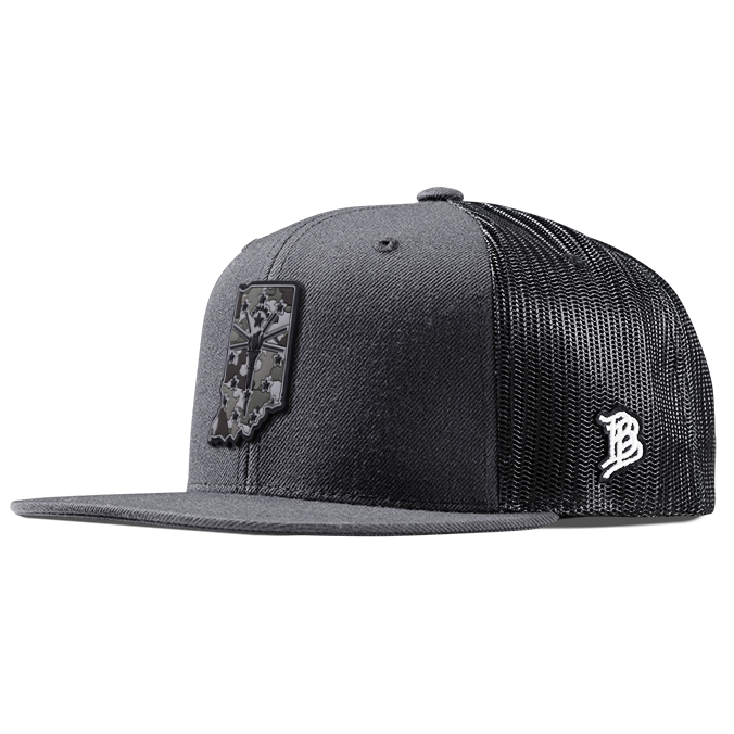 Indiana Camo PVC Flat Trucker