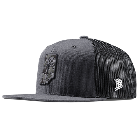 Indiana Camo PVC Flat Trucker