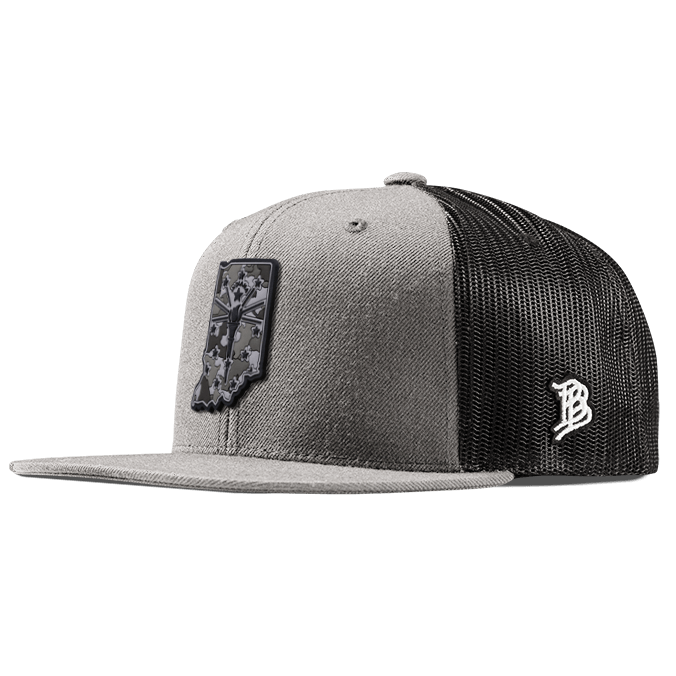Indiana Camo PVC Flat Trucker