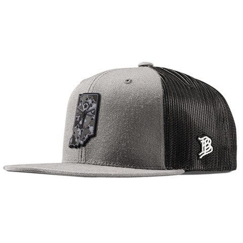 Indiana Camo PVC Flat Trucker