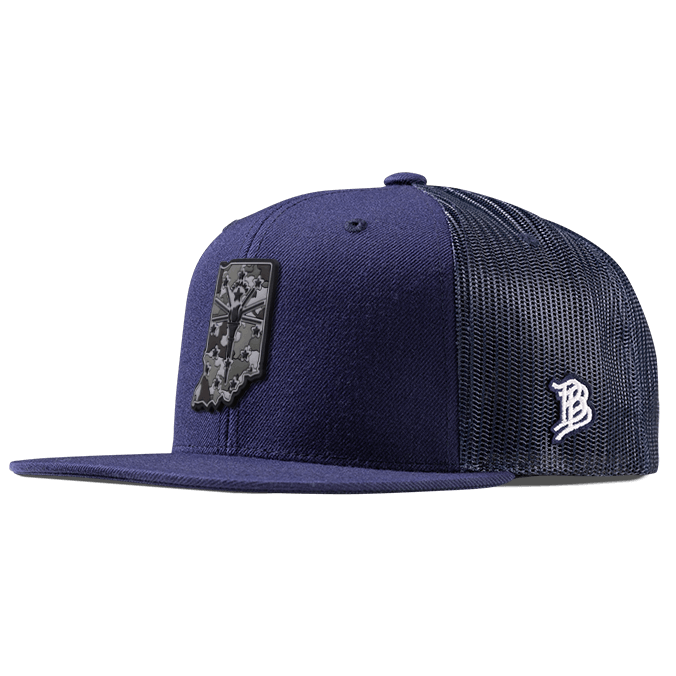 Indiana Camo PVC Flat Trucker