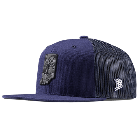 Indiana Camo PVC Flat Trucker