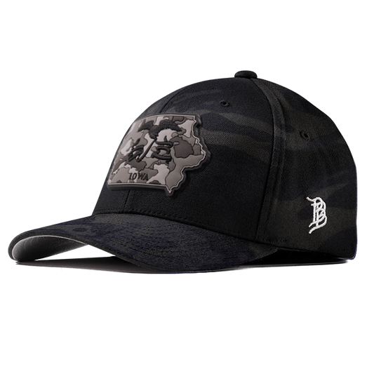 Iowa Camo PVC Flexfit Fitted