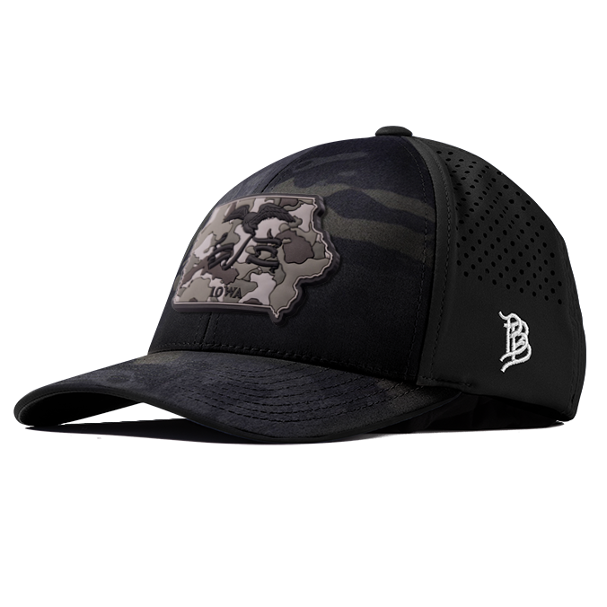 Iowa Camo PVC Curved Performance Hat