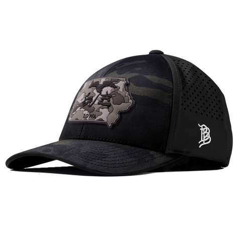 Iowa Camo PVC Curved Performance Hat