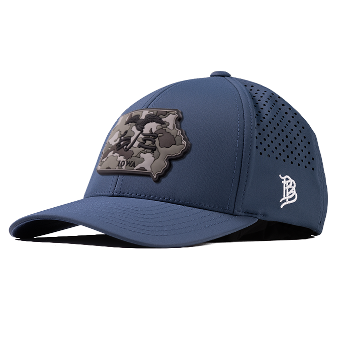 Iowa Camo PVC Curved Performance Hat