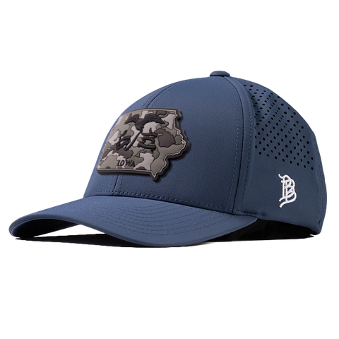 Iowa Camo PVC Curved Performance Hat