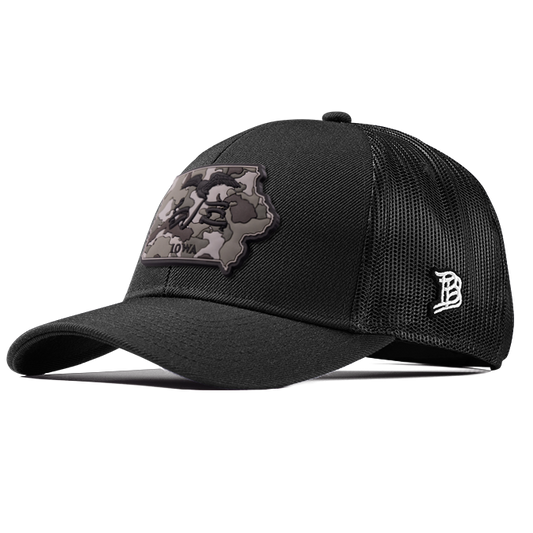 Iowa Camo Flexfit Snapback Trucker Back CURVED