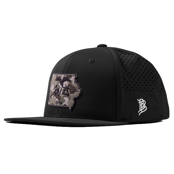 Iowa Camo PVC Flat Performance Hat