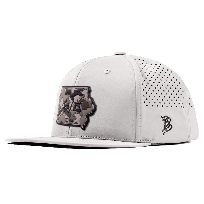 Iowa Camo PVC Flat Performance Hat