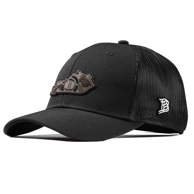 Kentucky Camo PVC Curved Trucker