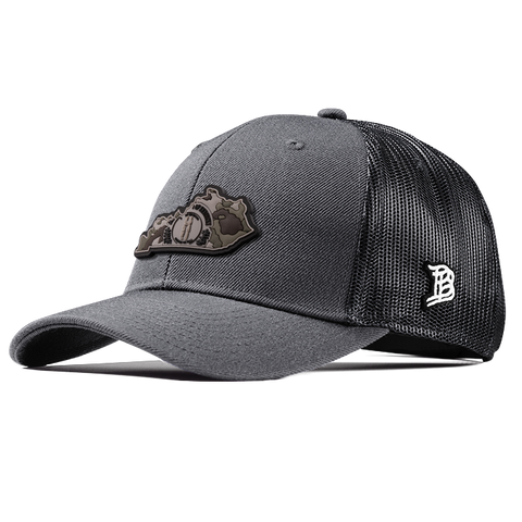 Kentucky Camo PVC Curved Trucker