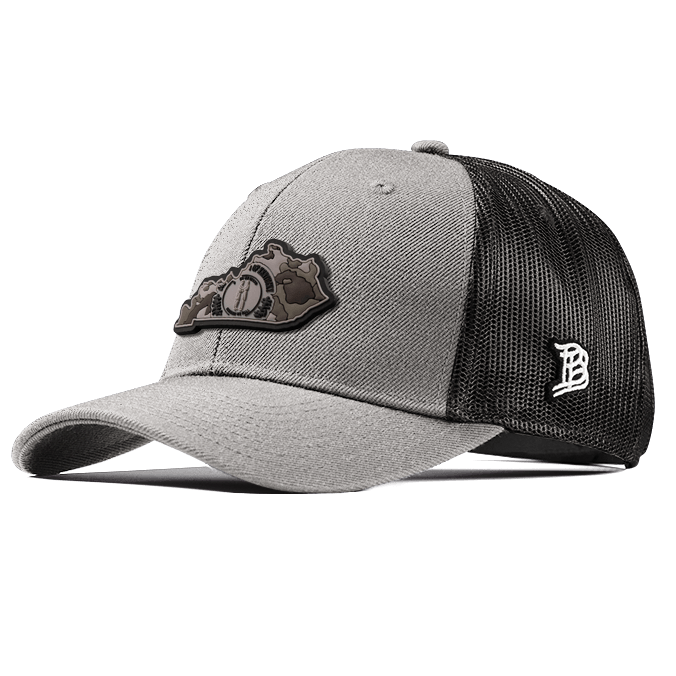 Kentucky Camo PVC Curved Trucker