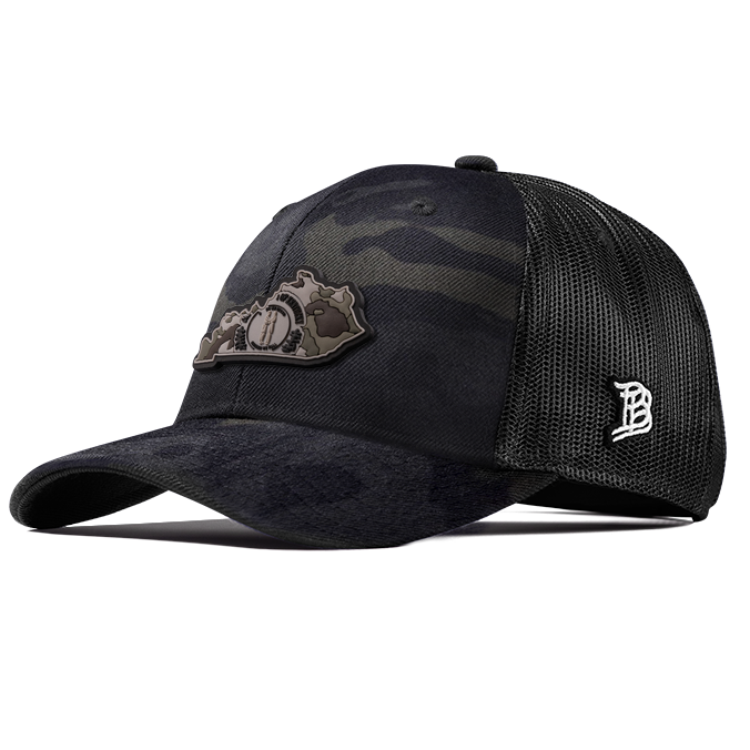 Kentucky Camo PVC Curved Trucker