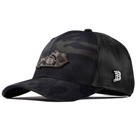 Kentucky Camo PVC Curved Trucker