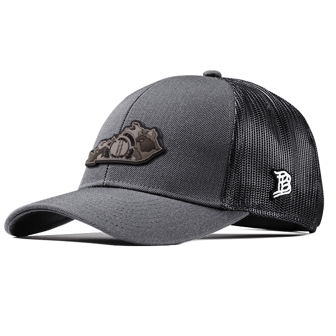 Kentucky Camo Flexfit Snapback Trucker Back CURVED