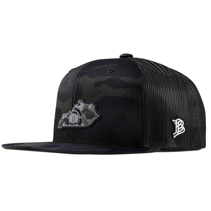 Kentucky Camo PVC Flat Trucker
