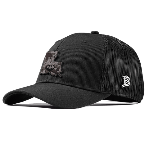 Louisiana Camo PVC Curved Trucker