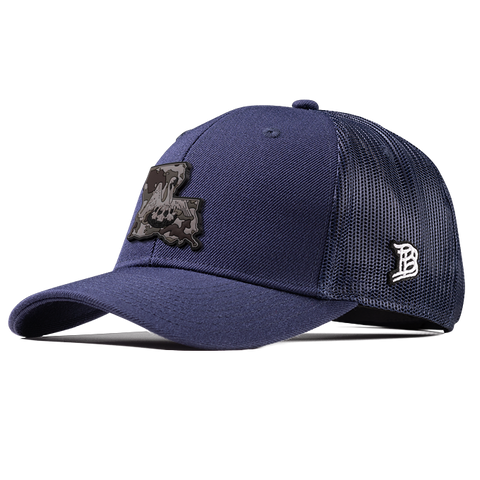 Louisiana Camo PVC Curved Trucker