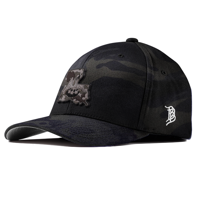 Louisiana Camo PVC Flexfit Fitted