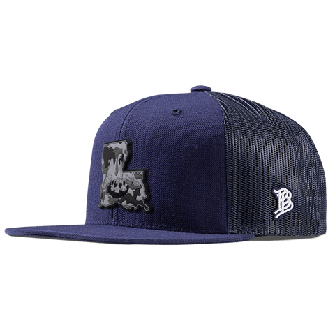 Louisiana Camo PVC Flat Trucker